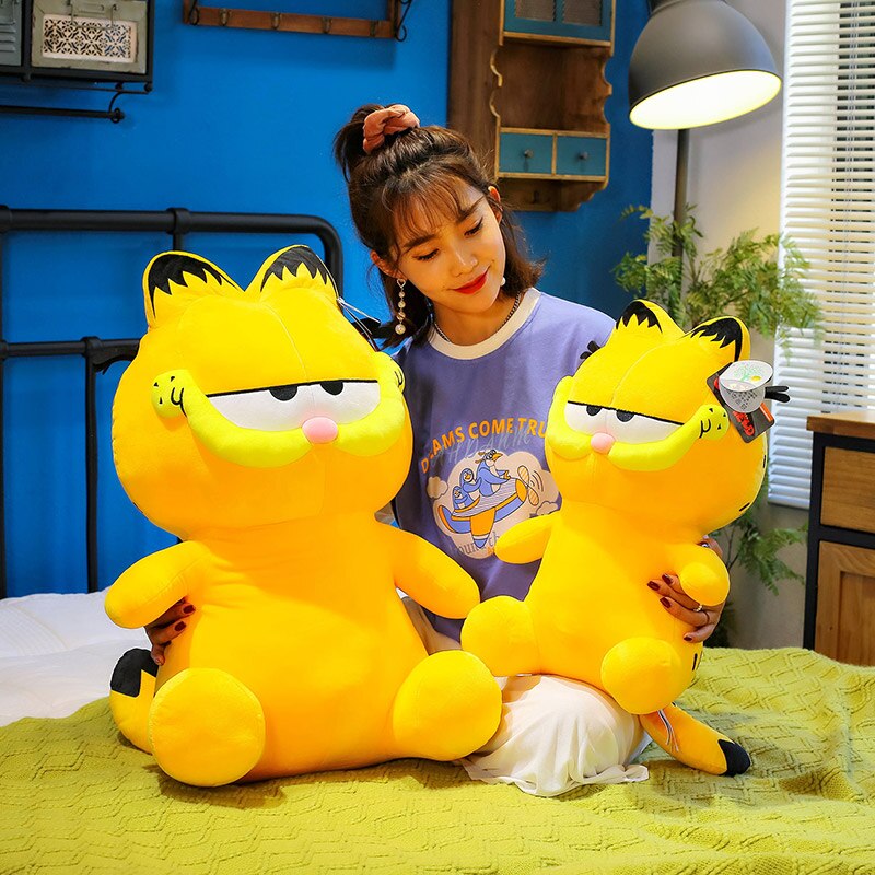 50cm Cute Soft Garfield Plush Toys Office Nap Stuffed Animal Pillow Home Comfort Cushion Christmas Gift