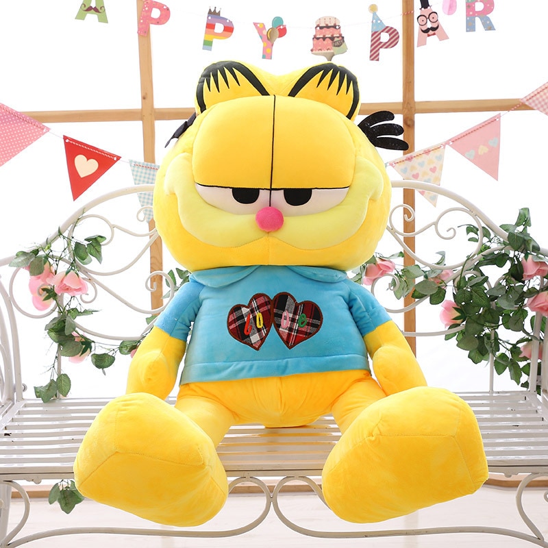 Anime Garfield Fat Angry Cat Plush Toys Animal Kawaii Cat Simulation Ugly Cat Stuffed Doll Pillow