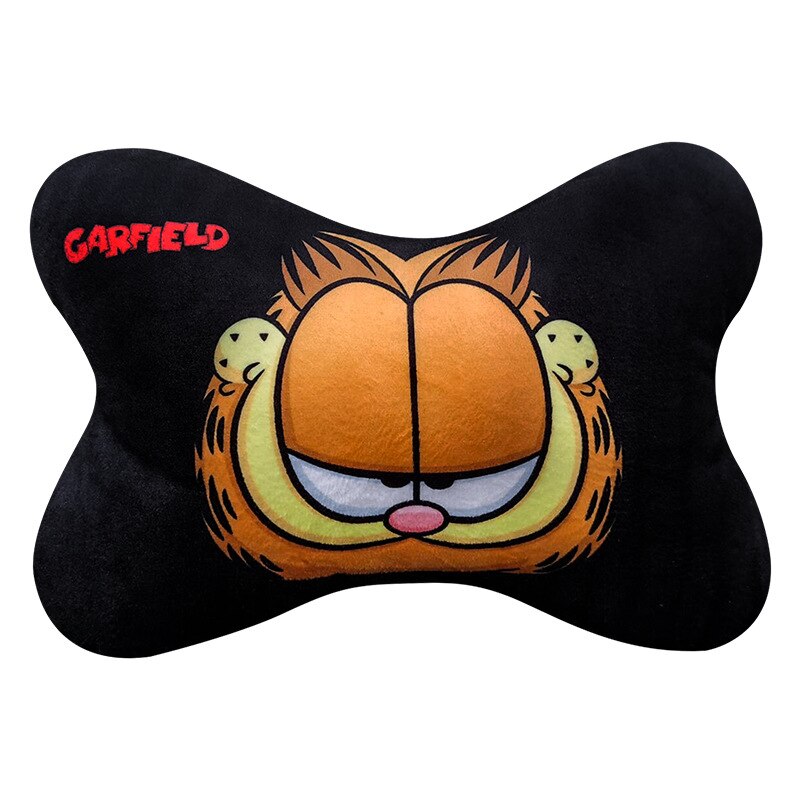 Garfield Classic Animation Cute Plush Doll Chair Neck Pillow Kawaii Fluffy Stuffed Waist Cushion Car Accessories 4