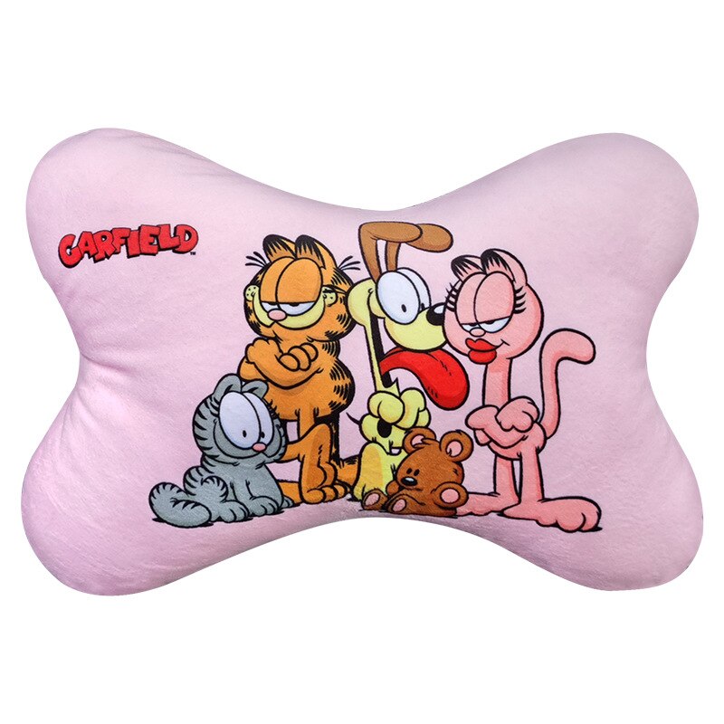 Garfield Classic Animation Cute Plush Doll Chair Neck Pillow Kawaii Fluffy Stuffed Waist Cushion Car Accessories 5