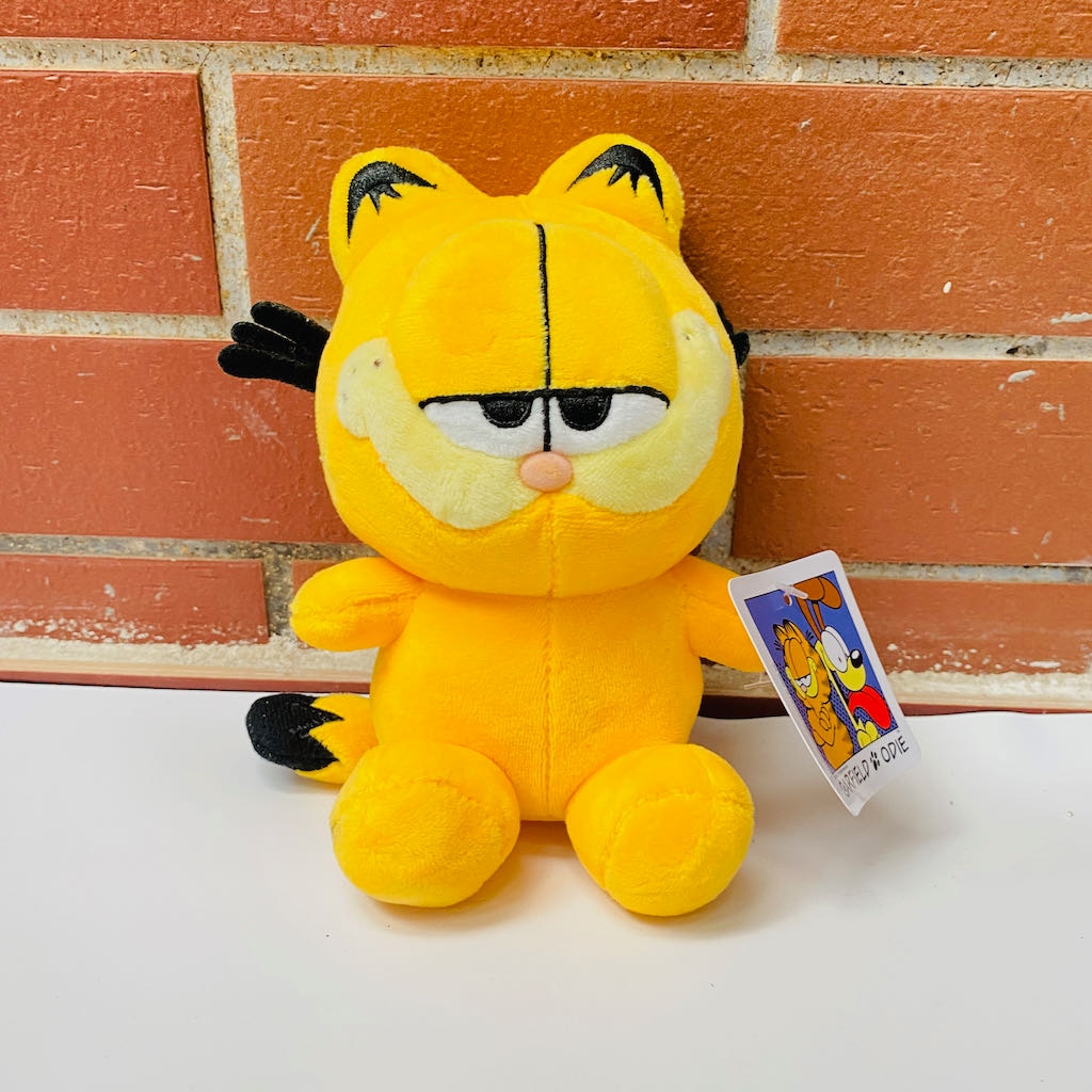Garfield Classic Yellow Cat Cartoon Plush Key Chain Small Doll Schoolbag Backpack Pendant for Girls Kid