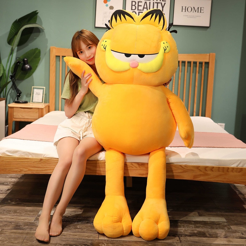 Garfield Fat Angry Cat Plush Toy Disney Animals Lazy Foolishly Tiger Skin Simulation Ugly Cat Stuffed 1