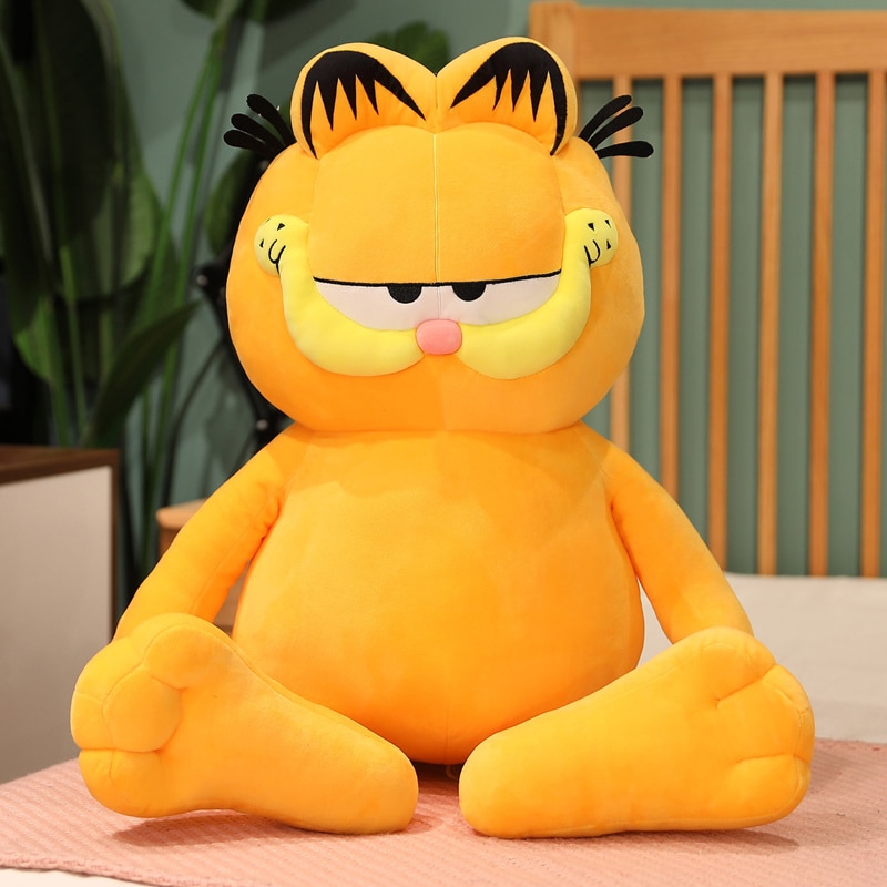 Garfield Fat Angry Cat Plush Toy Disney Animals Lazy Foolishly Tiger Skin Simulation Ugly Cat Stuffed 2