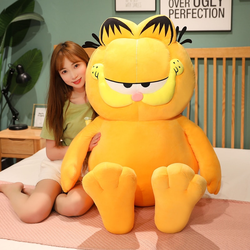Garfield Fat Angry Cat Plush Toy Disney Animals Lazy Foolishly Tiger Skin Simulation Ugly Cat Stuffed