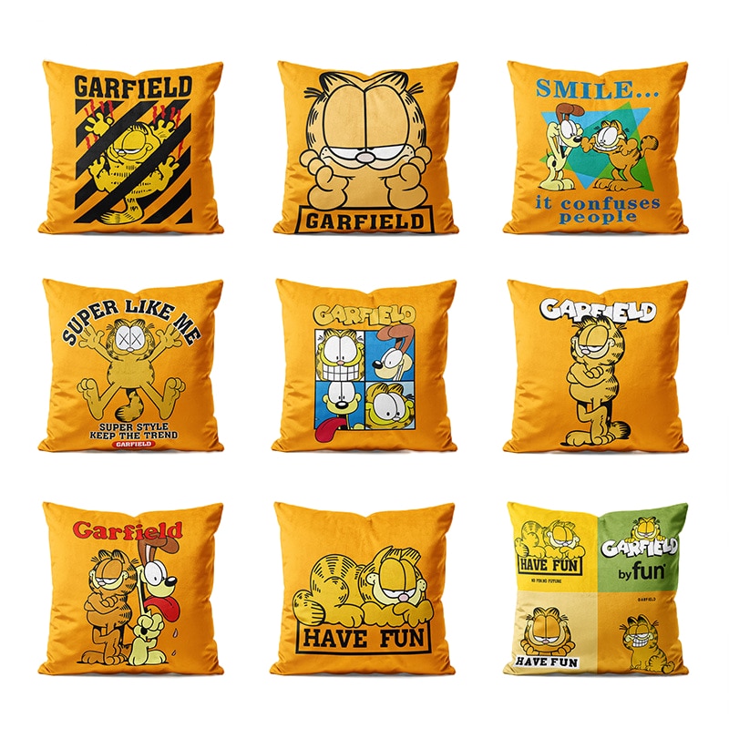 New Kawaii Garfield Childrens Cartoon Plush Pillow Case Sofa Pillow Pillow Diy Plush Pillow Case Toys 1