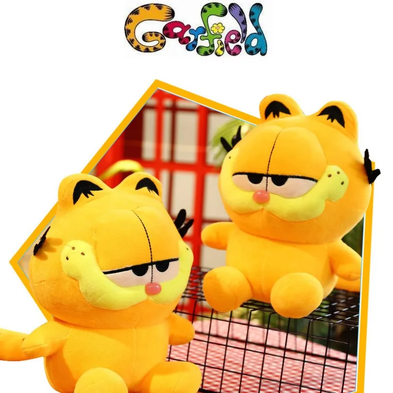 20cm Classic Cartoon Garfield Plush Toy Cute Plush Doll Cushion Pillow Kawaii Stuffed Animals Christmas Birthday