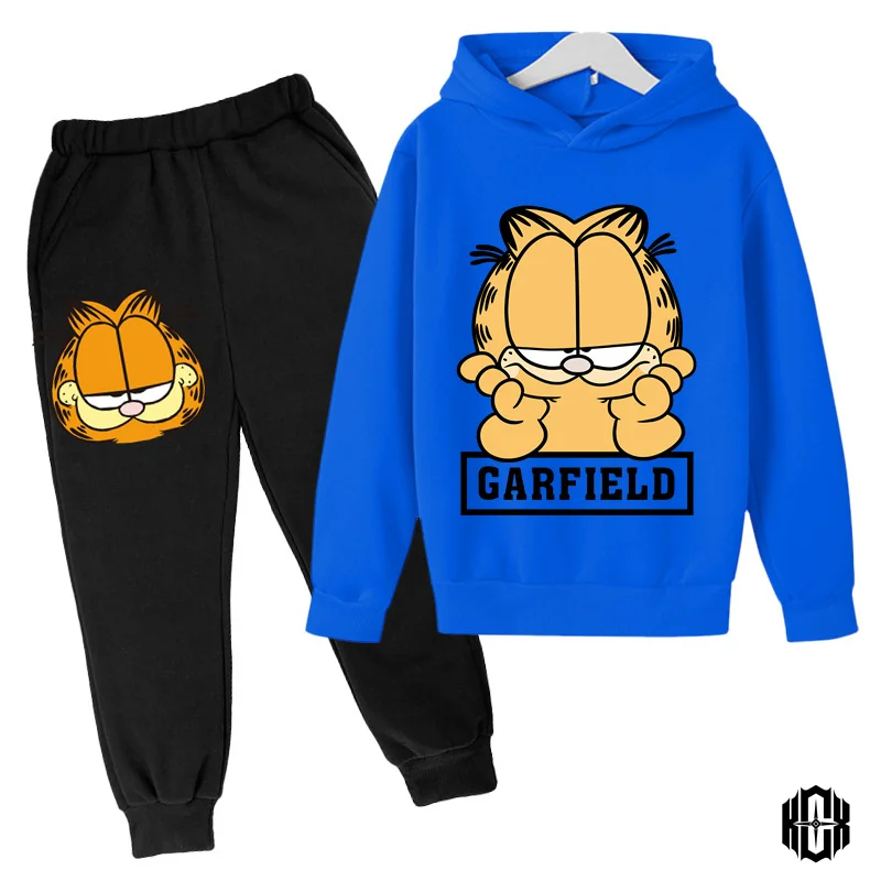 Boys Garfield Kids Long Sleeves Outfits Clothing 3 14 Years Children s Sets Baby Boy Casual