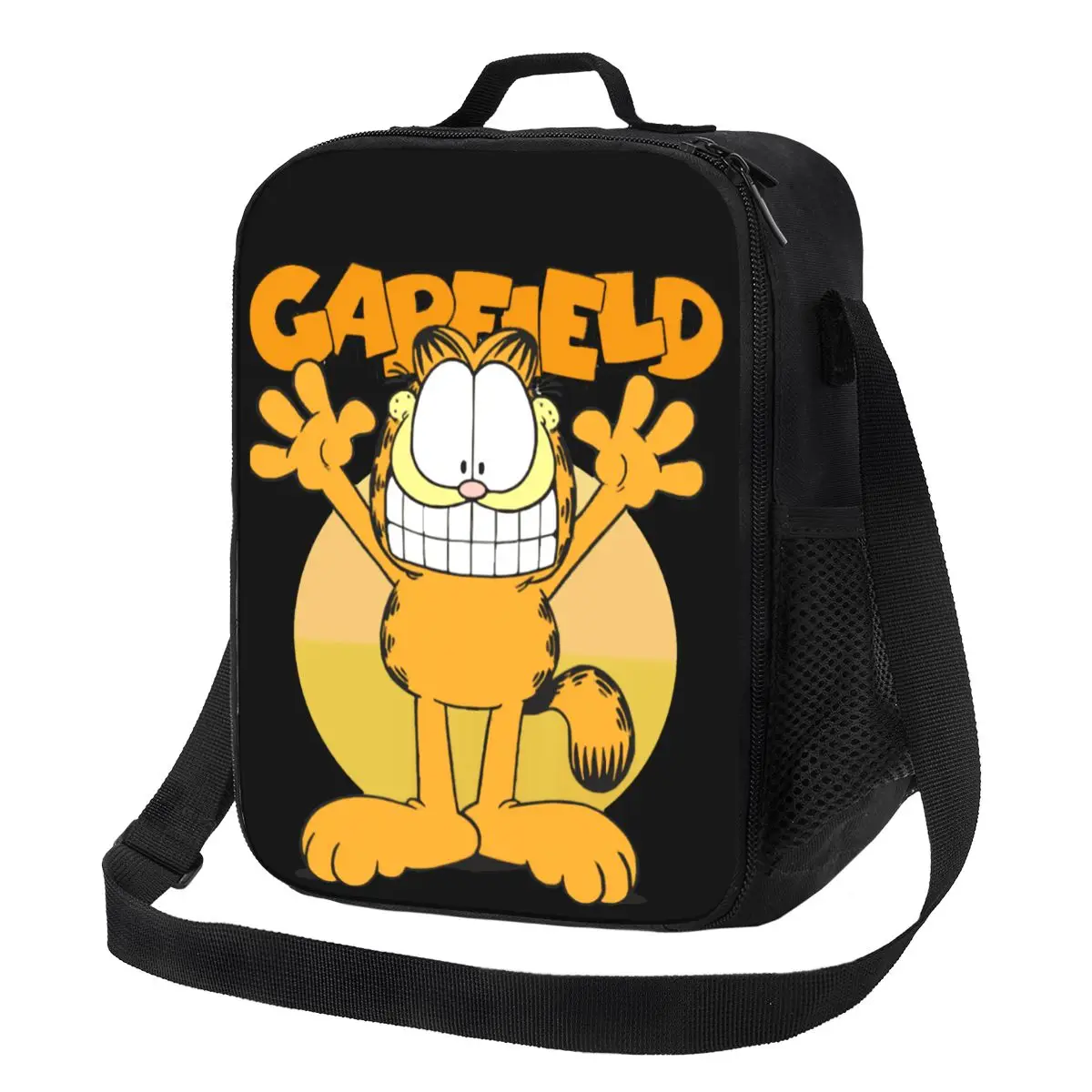 Garfields Cat Insulated Lunch Bags for Women Cowboy Garf Portable Thermal Cooler Food Bento Box School