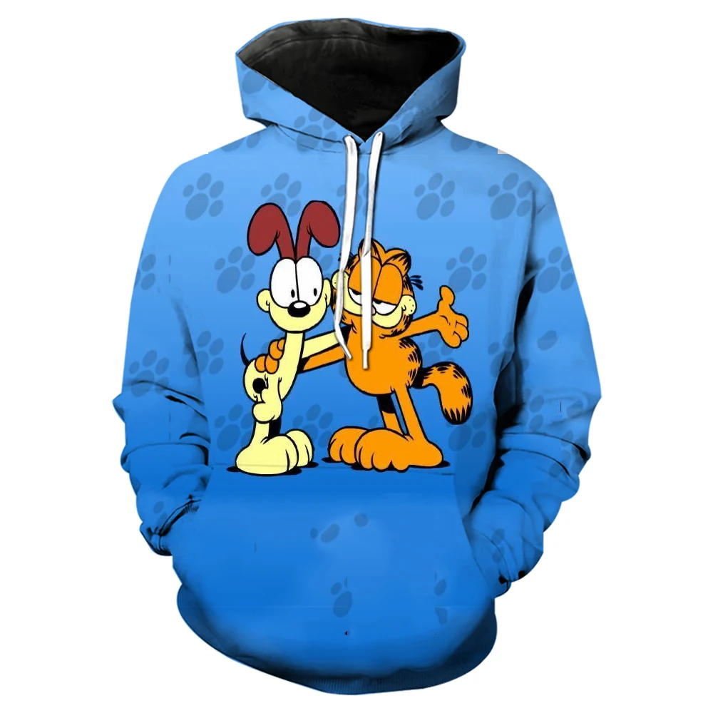 Children s Garfield Cat Hoodie Anime Spring and Autumn Boys and Girls Hoodie Set Children s